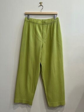 Issey Miyake Homme Plissé Ribbed Drawstring Trouser